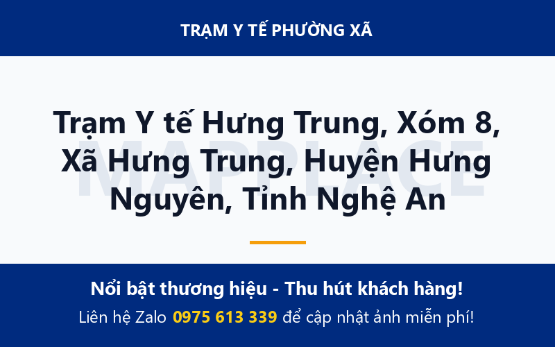 Trạm Y tế Hưng Trung, Xóm 8, Xã Hưng Trung, Huyện Hưng Nguyên, Tỉnh Nghệ An