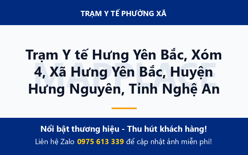 Trạm Y tế Hưng Yên Bắc, Xóm 4, Xã Hưng Yên Bắc, Huyện Hưng Nguyên, Tỉnh Nghệ An