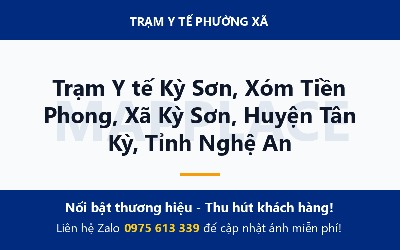 Trạm Y tế Kỳ Sơn, Xóm Tiền Phong, Xã Kỳ Sơn, Huyện Tân Kỳ, Tỉnh Nghệ An
