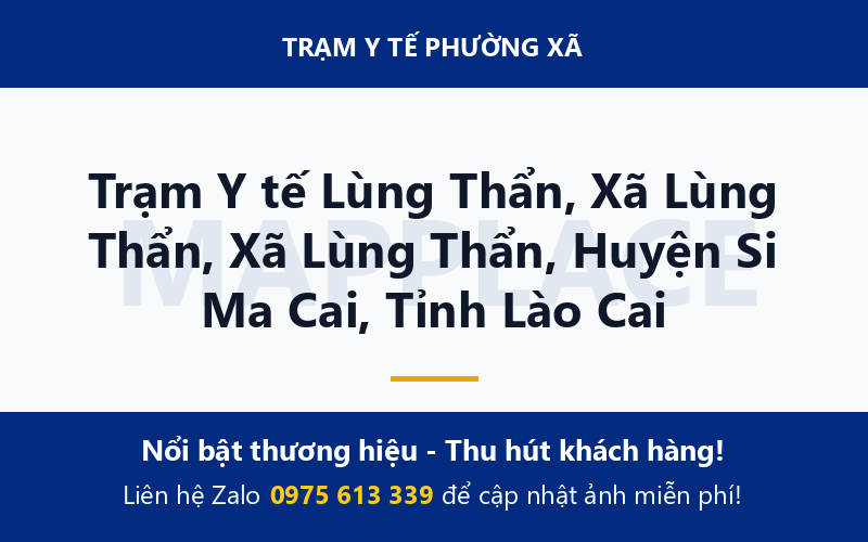Trạm Y tế Lùng Thẩn, Xã Lùng Thẩn, Xã Lùng Thẩn, Huyện Si Ma Cai, Tỉnh Lào Cai