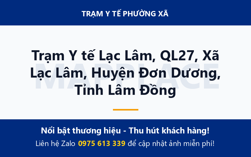 Trạm Y tế Lạc Lâm, QL27, Xã Lạc Lâm, Huyện Đơn Dương, Tỉnh Lâm Đồng