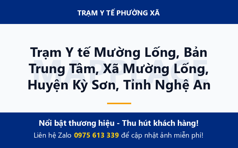 Trạm Y tế Mường Lống, Bản Trung Tâm, Xã Mường Lống, Huyện Kỳ Sơn, Tỉnh Nghệ An