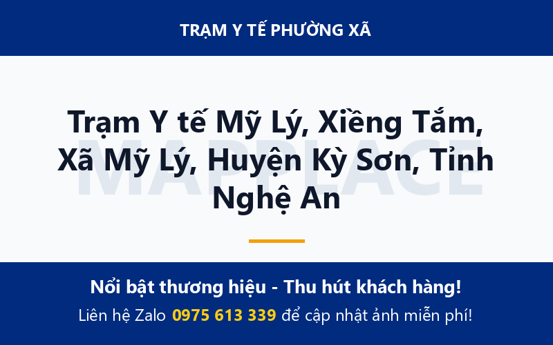 Trạm Y tế Mỹ Lý, Xiềng Tắm, Xã Mỹ Lý, Huyện Kỳ Sơn, Tỉnh Nghệ An
