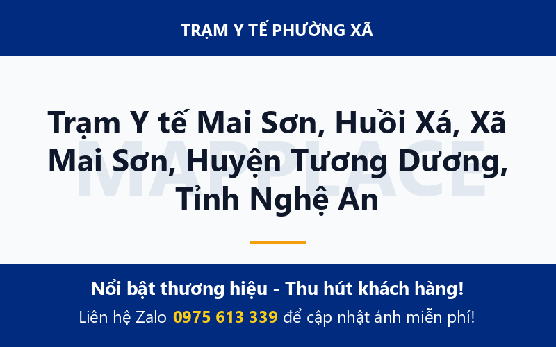 Trạm Y tế Mai Sơn, Huồi Xá, Xã Mai Sơn, Huyện Tương Dương, Tỉnh Nghệ An