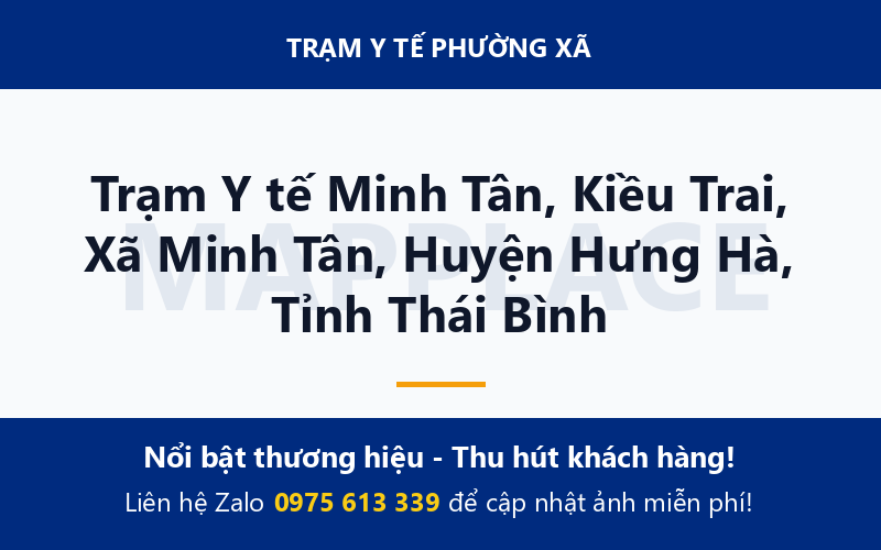 Trạm Y tế Minh Tân, Kiều Trai, Xã Minh Tân, Huyện Hưng Hà, Tỉnh Thái Bình