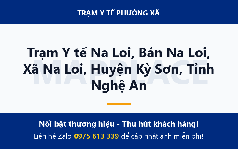 Trạm Y tế Na Loi, Bản Na Loi, Xã Na Loi, Huyện Kỳ Sơn, Tỉnh Nghệ An