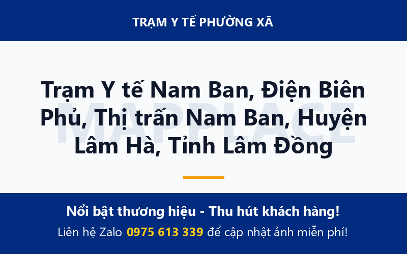 Trạm Y tế Nam Ban, Điện Biên Phủ, Thị trấn Nam Ban, Huyện Lâm Hà, Tỉnh Lâm Đồng