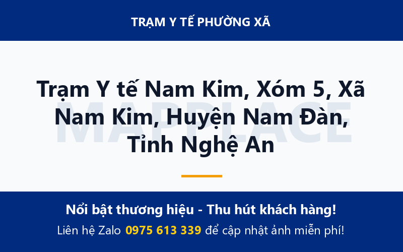 Trạm Y tế Nam Kim, Xóm 5, Xã Nam Kim, Huyện Nam Đàn, Tỉnh Nghệ An