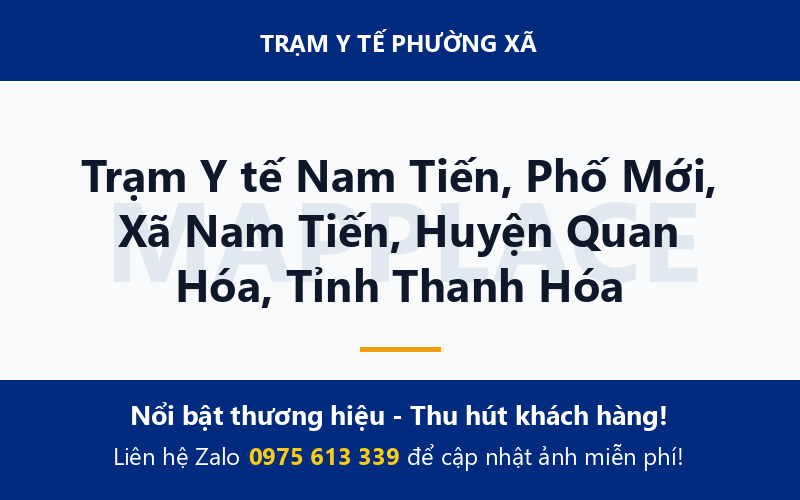 Trạm Y tế Nam Tiến, Phố Mới, Xã Nam Tiến, Huyện Quan Hóa, Tỉnh Thanh Hóa