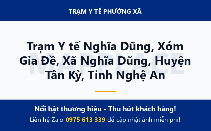Trạm Y tế Nghĩa Dũng, Xóm Gia Đề, Xã Nghĩa Dũng, Huyện Tân Kỳ, Tỉnh Nghệ An