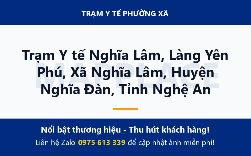 Trạm Y tế Nghĩa Lâm, Làng Yên Phú, Xã Nghĩa Lâm, Huyện Nghĩa Đàn, Tỉnh Nghệ An