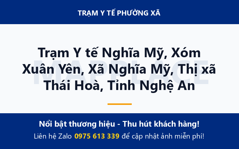 Trạm Y tế Nghĩa Mỹ, Xóm Xuân Yên, Xã Nghĩa Mỹ, Thị xã Thái Hoà, Tỉnh Nghệ An
