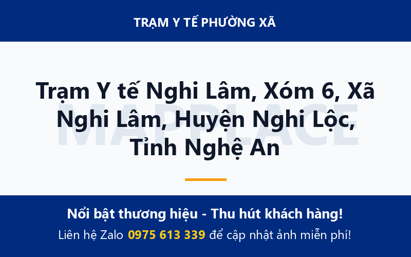 Trạm Y tế Nghi Lâm, Xóm 6, Xã Nghi Lâm, Huyện Nghi Lộc, Tỉnh Nghệ An
