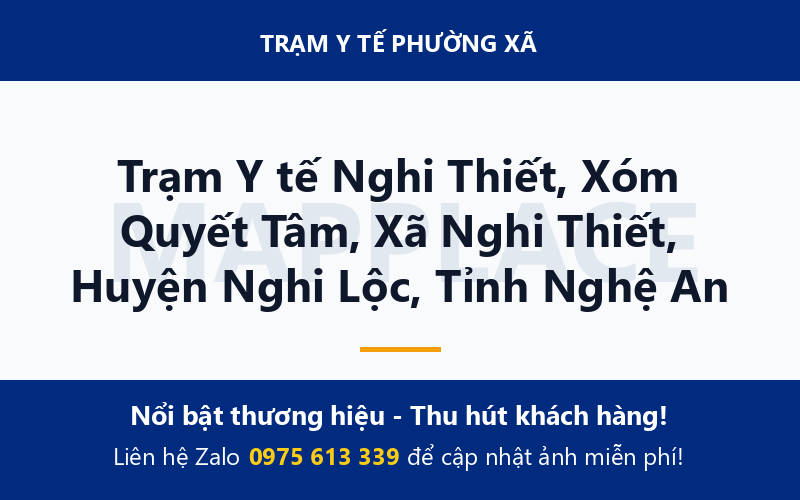 Trạm Y tế Nghi Thiết, Xóm Quyết Tâm, Xã Nghi Thiết, Huyện Nghi Lộc, Tỉnh Nghệ An
