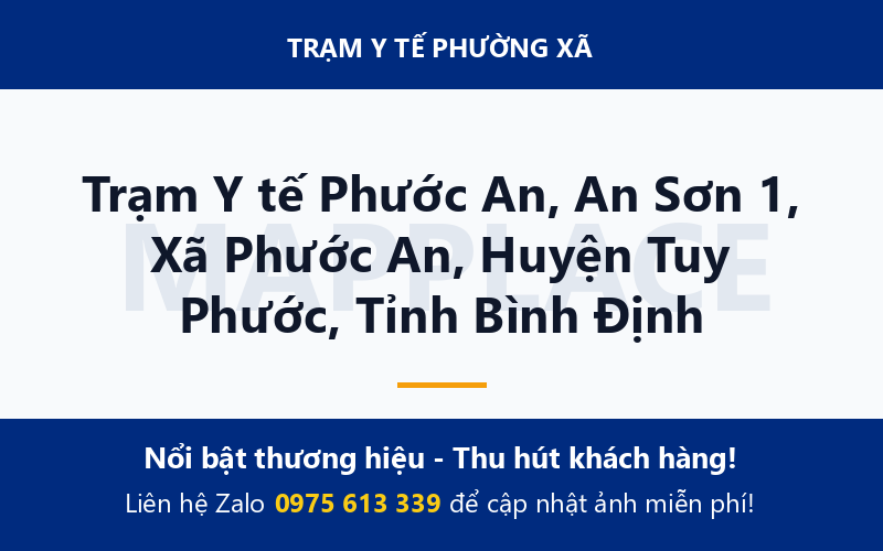 Trạm Y tế Phước An, An Sơn 1, Xã Phước An, Huyện Tuy Phước, Tỉnh Bình Định