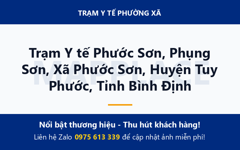 Trạm Y tế Phước Sơn, Phụng Sơn, Xã Phước Sơn, Huyện Tuy Phước, Tỉnh Bình Định