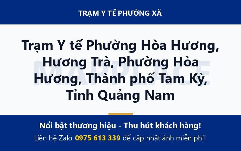Trạm Y tế Phường Hòa Hương, Hương Trà, Phường Hòa Hương, Thành phố Tam Kỳ, Tỉnh Quảng Nam