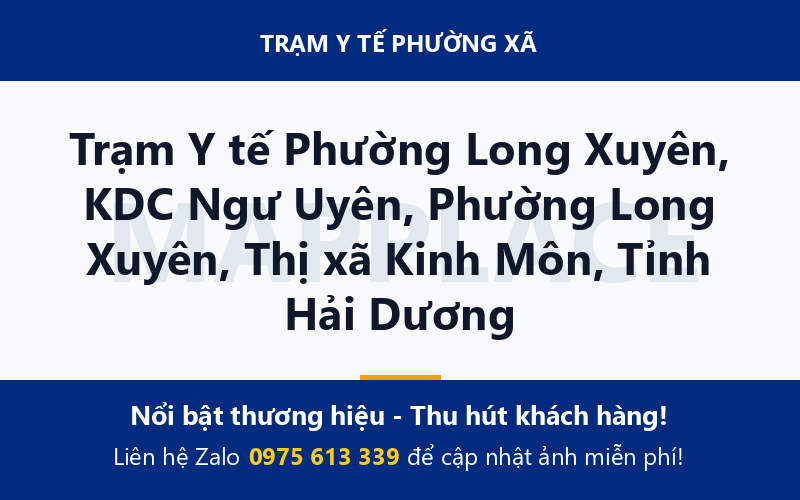 Trạm Y tế Phường Long Xuyên, KDC Ngư Uyên, Phường Long Xuyên, Thị xã Kinh Môn, Tỉnh Hải Dương