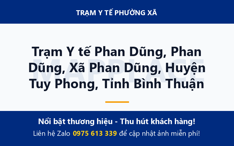 Trạm Y tế Phan Dũng, Phan Dũng, Xã Phan Dũng, Huyện Tuy Phong, Tỉnh Bình Thuận
