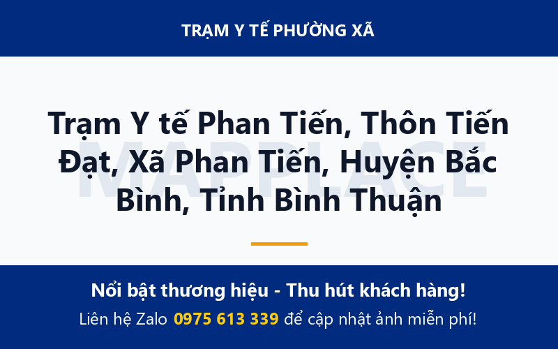 Trạm Y tế Phan Tiến, Thôn Tiến Đạt, Xã Phan Tiến, Huyện Bắc Bình, Tỉnh Bình Thuận