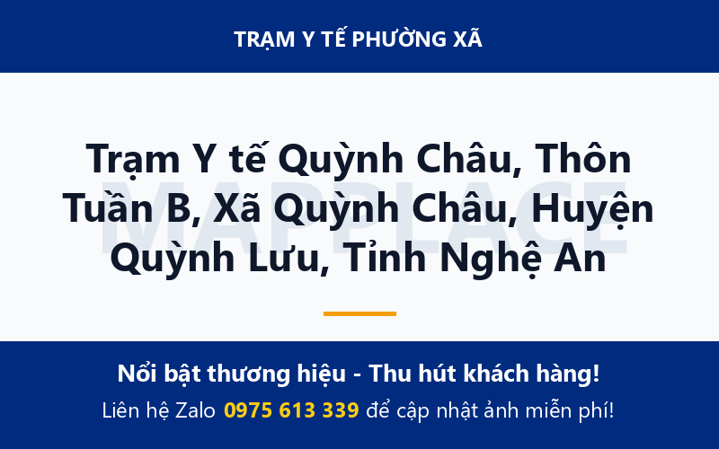 Trạm Y tế Quỳnh Châu, Thôn Tuần B, Xã Quỳnh Châu, Huyện Quỳnh Lưu, Tỉnh Nghệ An