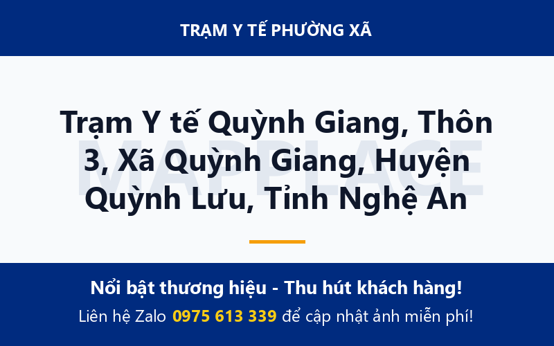 Trạm Y tế Quỳnh Giang, Thôn 3, Xã Quỳnh Giang, Huyện Quỳnh Lưu, Tỉnh Nghệ An