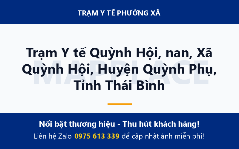 Trạm Y tế Quỳnh Hội, nan, Xã Quỳnh Hội, Huyện Quỳnh Phụ, Tỉnh Thái Bình
