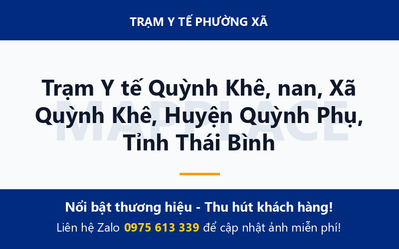 Trạm Y tế Quỳnh Khê, nan, Xã Quỳnh Khê, Huyện Quỳnh Phụ, Tỉnh Thái Bình