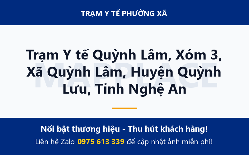 Trạm Y tế Quỳnh Lâm, Xóm 3, Xã Quỳnh Lâm, Huyện Quỳnh Lưu, Tỉnh Nghệ An