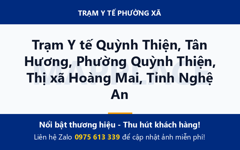 Trạm Y tế Quỳnh Thiện, Tân Hương, Phường Quỳnh Thiện, Thị xã Hoàng Mai, Tỉnh Nghệ An