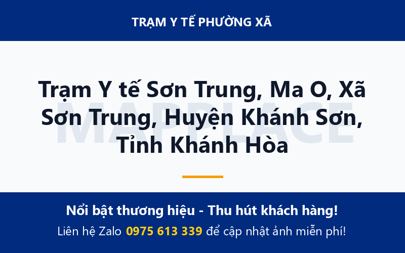 Trạm Y tế Sơn Trung, Ma O, Xã Sơn Trung, Huyện Khánh Sơn, Tỉnh Khánh Hòa