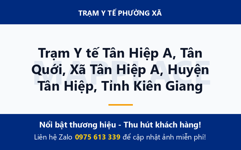 Trạm Y tế Tân Hiệp A, Tân Quới, Xã Tân Hiệp A, Huyện Tân Hiệp, Tỉnh Kiên Giang