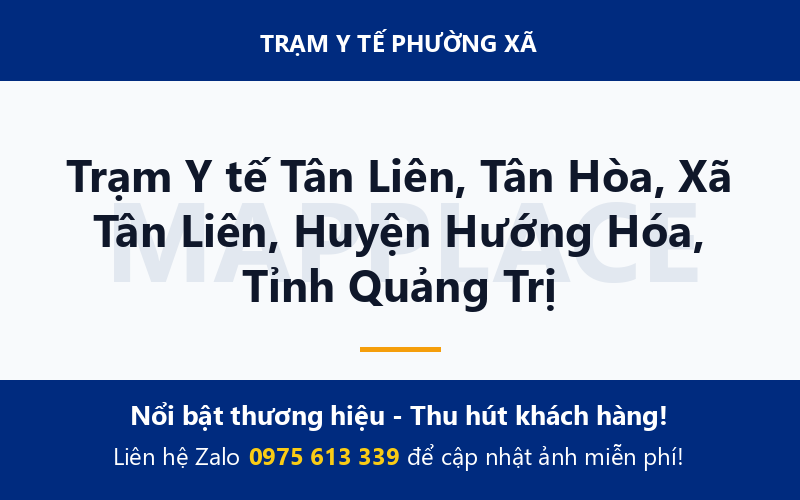 Trạm Y tế Tân Liên, Tân Hòa, Xã Tân Liên, Huyện Hướng Hóa, Tỉnh Quảng Trị