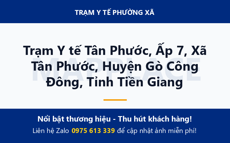 Trạm Y tế Tân Phước, Ấp 7, Xã Tân Phước, Huyện Gò Công Đông, Tỉnh Tiền Giang