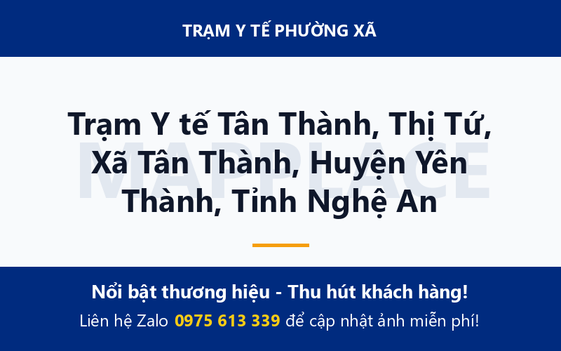 Trạm Y tế Tân Thành, Thị Tứ, Xã Tân Thành, Huyện Yên Thành, Tỉnh Nghệ An