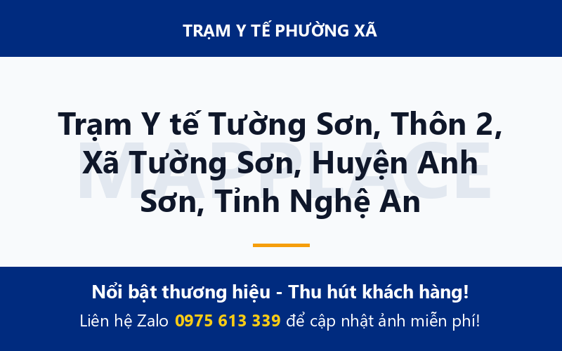 Trạm Y tế Tường Sơn, Thôn 2, Xã Tường Sơn, Huyện Anh Sơn, Tỉnh Nghệ An
