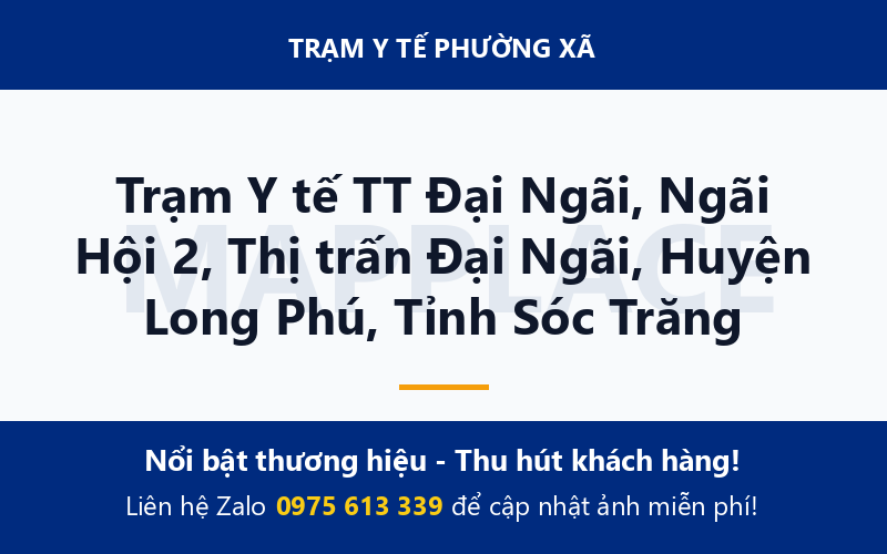 Trạm Y tế TT Đại Ngãi, Ngãi Hội 2, Thị trấn Đại Ngãi, Huyện Long Phú, Tỉnh Sóc Trăng
