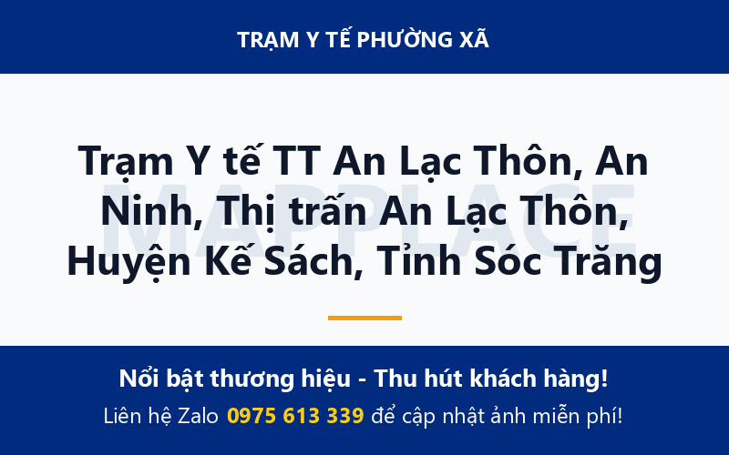 Trạm Y tế TT An Lạc Thôn, An Ninh, Thị trấn An Lạc Thôn, Huyện Kế Sách, Tỉnh Sóc Trăng
