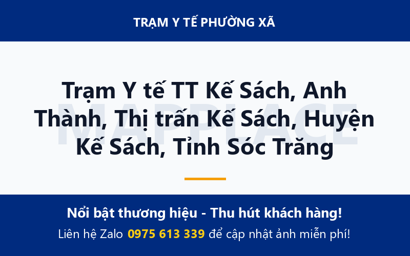 Trạm Y tế TT Kế Sách, Anh Thành, Thị trấn Kế Sách, Huyện Kế Sách, Tỉnh Sóc Trăng