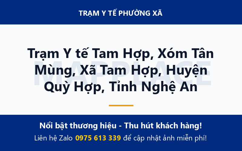 Trạm Y tế Tam Hợp, Xóm Tân Mùng, Xã Tam Hợp, Huyện Quỳ Hợp, Tỉnh Nghệ An