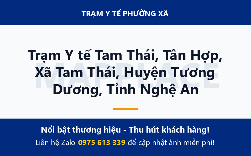 Trạm Y tế Tam Thái, Tân Hợp, Xã Tam Thái, Huyện Tương Dương, Tỉnh Nghệ An