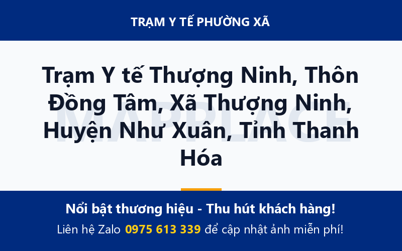 Trạm Y tế Thượng Ninh, Thôn Đồng Tâm, Xã Thượng Ninh, Huyện Như Xuân, Tỉnh Thanh Hóa