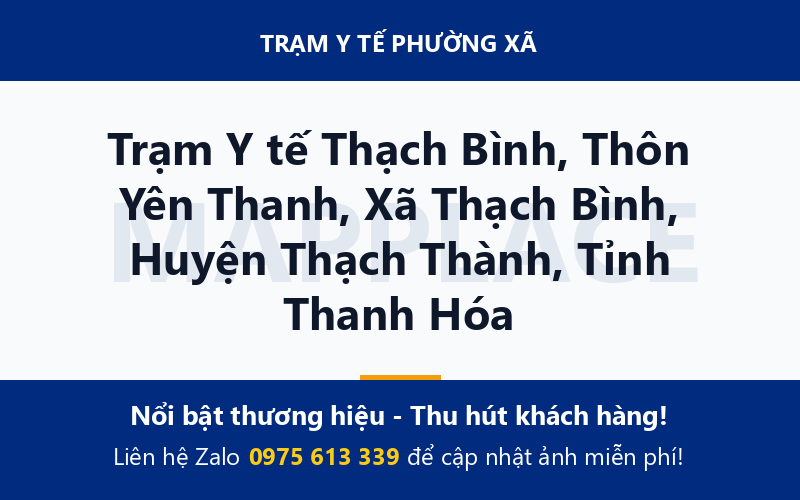 Trạm Y tế Thạch Bình, Thôn Yên Thanh, Xã Thạch Bình, Huyện Thạch Thành, Tỉnh Thanh Hóa