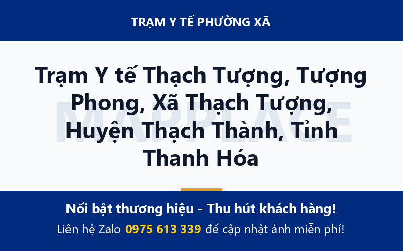 Trạm Y tế Thạch Tượng, Tượng Phong, Xã Thạch Tượng, Huyện Thạch Thành, Tỉnh Thanh Hóa