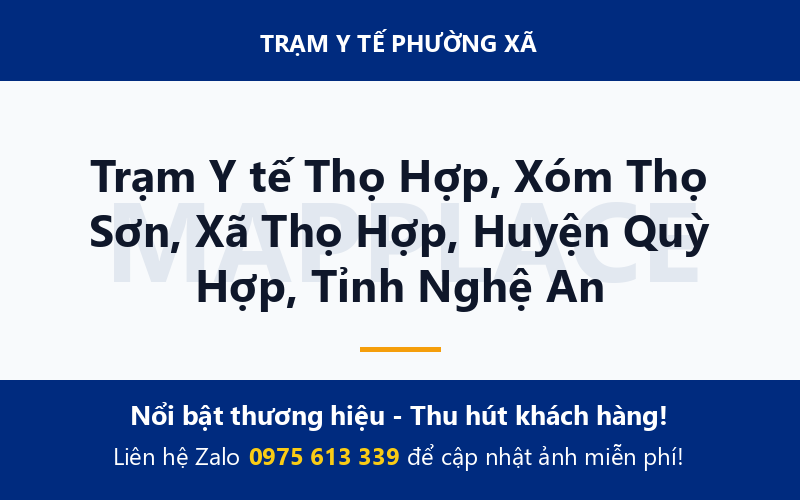 Trạm Y tế Thọ Hợp, Xóm Thọ Sơn, Xã Thọ Hợp, Huyện Quỳ Hợp, Tỉnh Nghệ An
