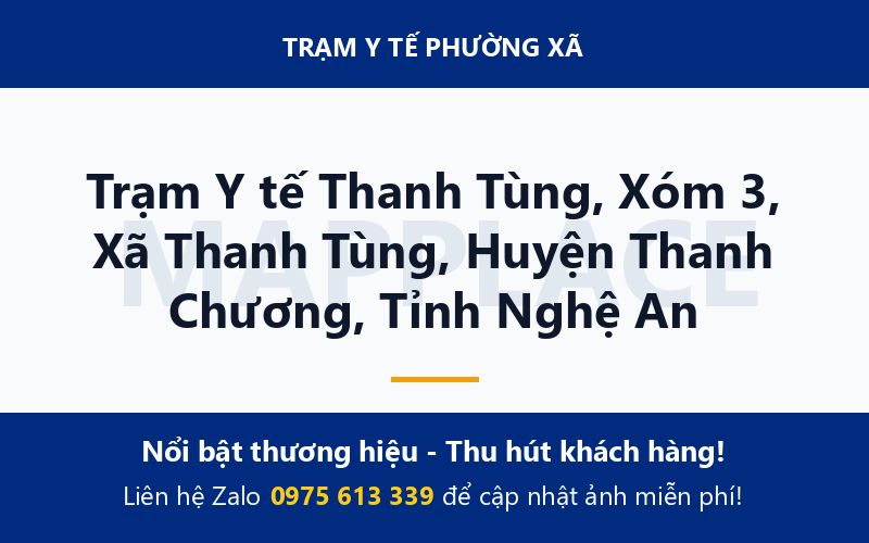 Trạm Y tế Thanh Tùng, Xóm 3, Xã Thanh Tùng, Huyện Thanh Chương, Tỉnh Nghệ An