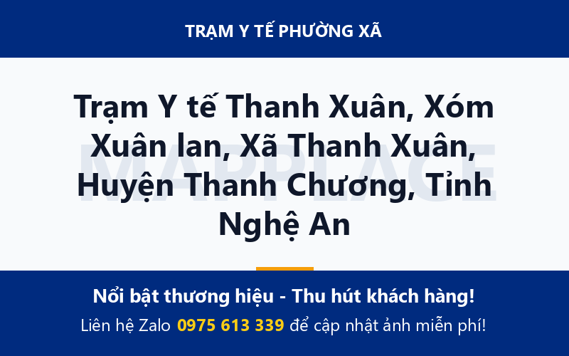 Trạm Y tế Thanh Xuân, Xóm Xuân lan, Xã Thanh Xuân, Huyện Thanh Chương, Tỉnh Nghệ An