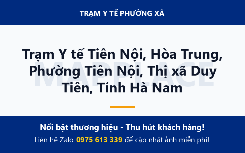 Trạm Y tế Tiên Nội, Hòa Trung, Phường Tiên Nội, Thị xã Duy Tiên, Tỉnh Hà Nam