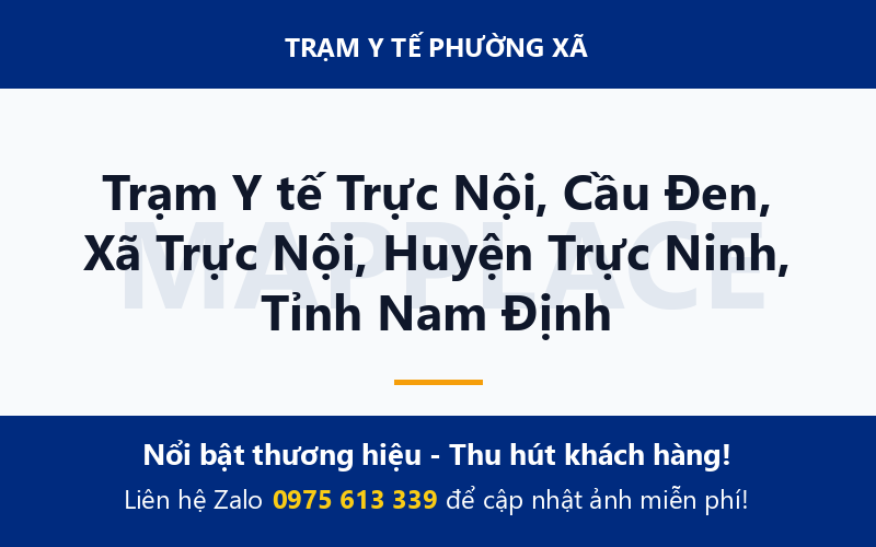 Trạm Y tế Trực Nội, Cầu Đen, Xã Trực Nội, Huyện Trực Ninh, Tỉnh Nam Định
