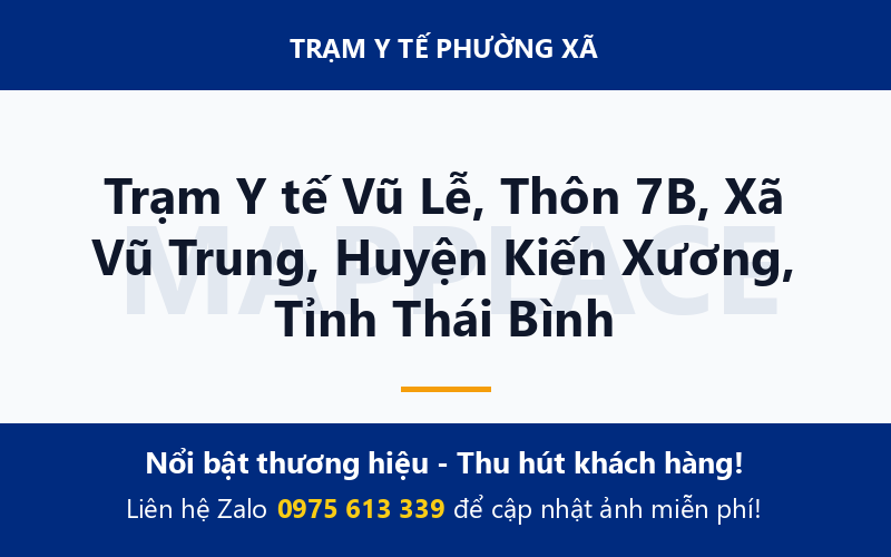 Trạm Y tế Vũ Lễ, Thôn 7B, Xã Vũ Trung, Huyện Kiến Xương, Tỉnh Thái Bình